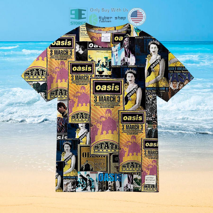 oasis collage hawaiian shirt 2 44811