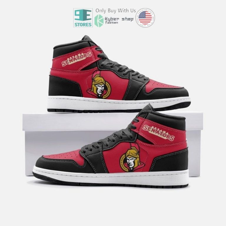 ottawa senators logo air jordan high top shoes 1 76624