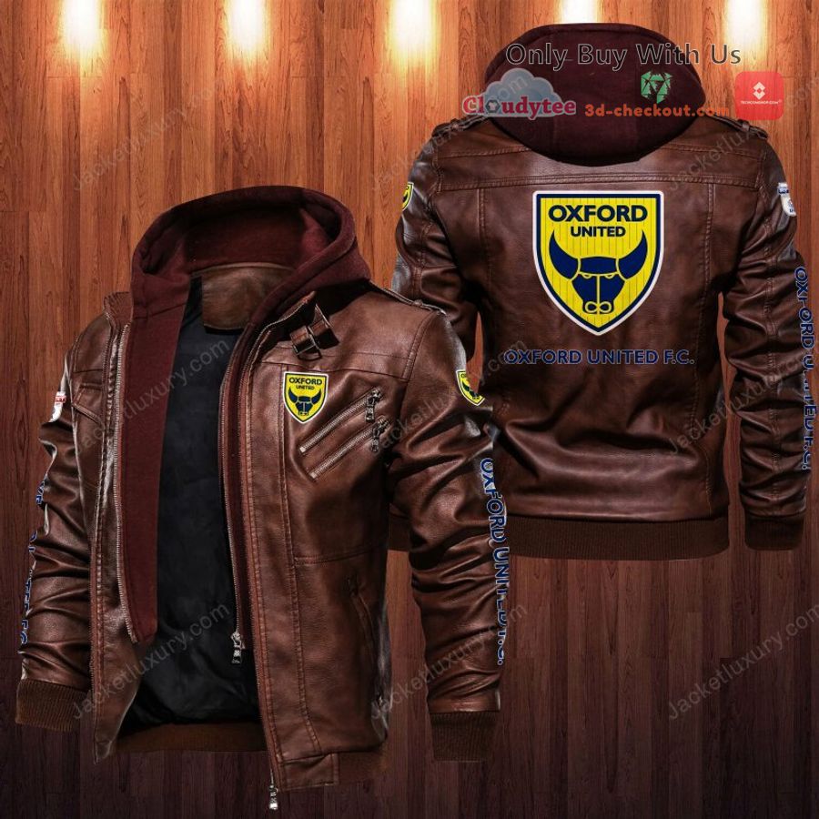 oxford united f c leather jacket 2 84156