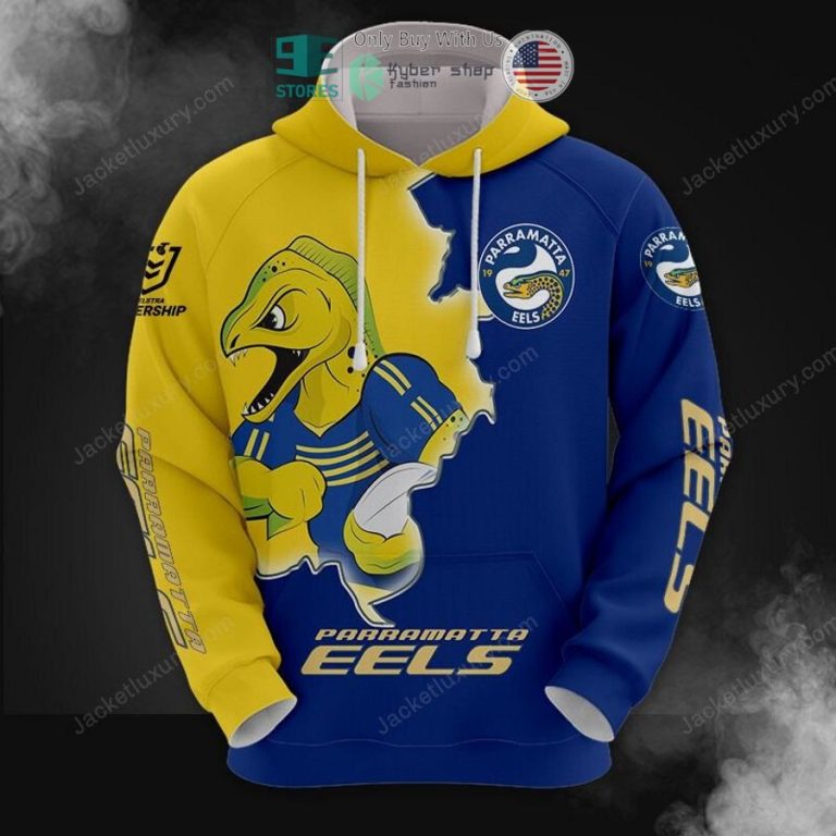 parramatta eels mascot 3d hoodie polo shirt 1 36324