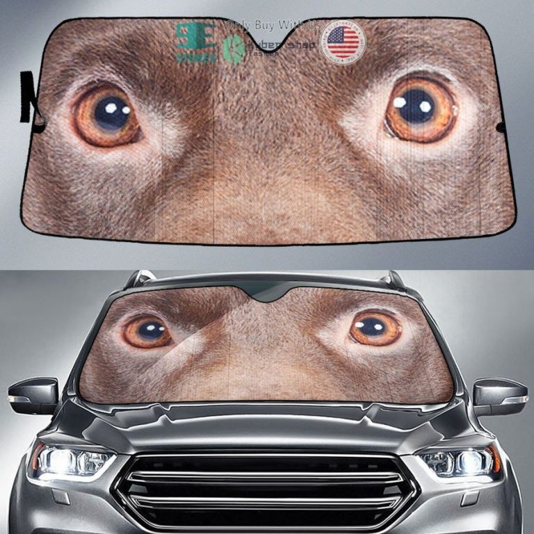 patterdale terrier eyes car sun shade 1 81202