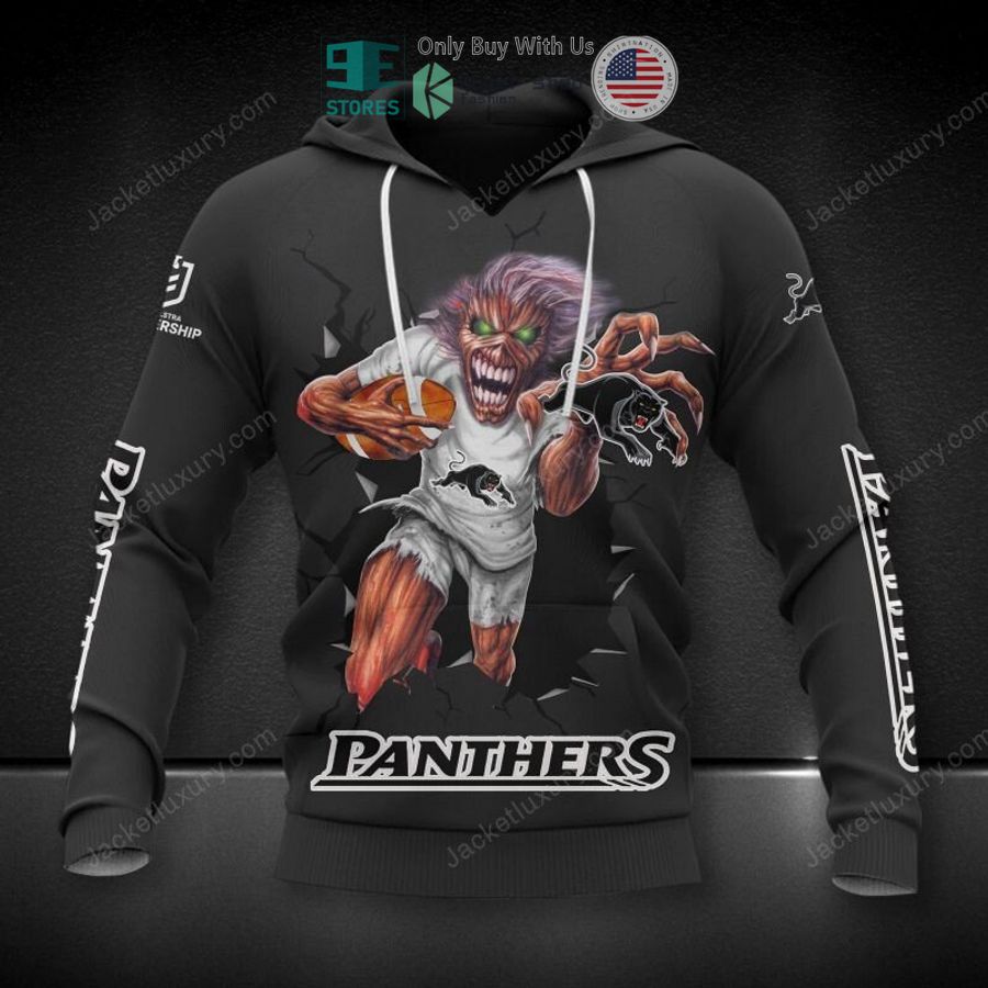 penrith panthers eddie mascot 3d hoodie polo shirt 1 55033