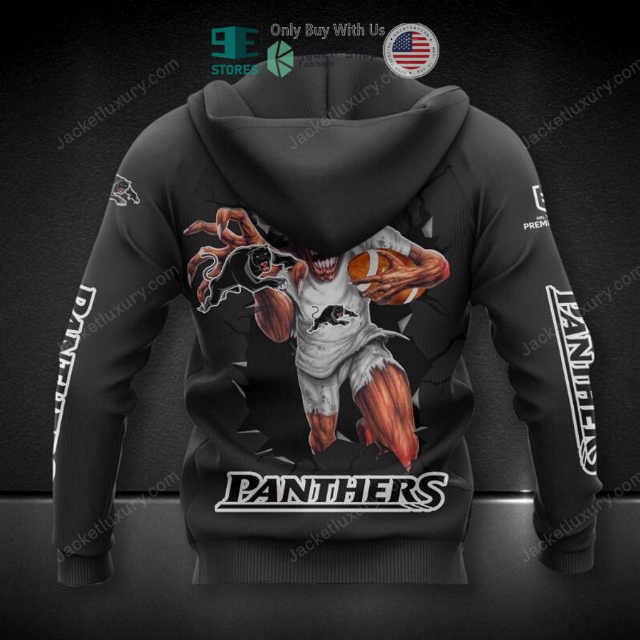 penrith panthers eddie mascot 3d hoodie polo shirt 2 80007
