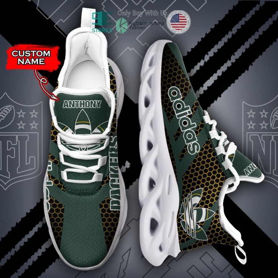 personalized adidas green bay packers max soul shoes 2 56004