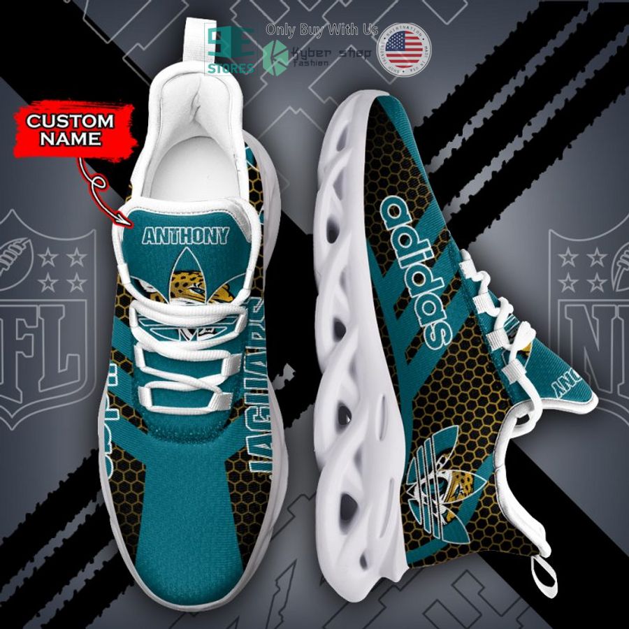 personalized adidas jacksonville jaguars max soul shoes 2 25251
