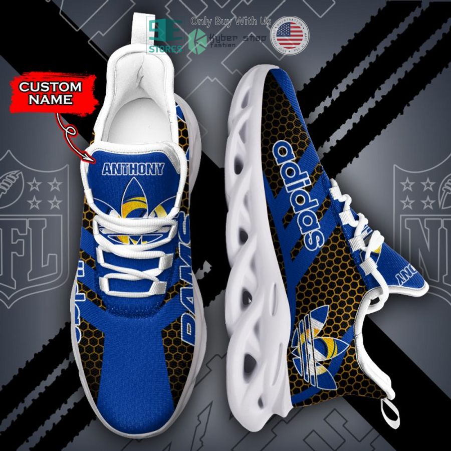 personalized adidas los angeles rams max soul shoes 2 24543