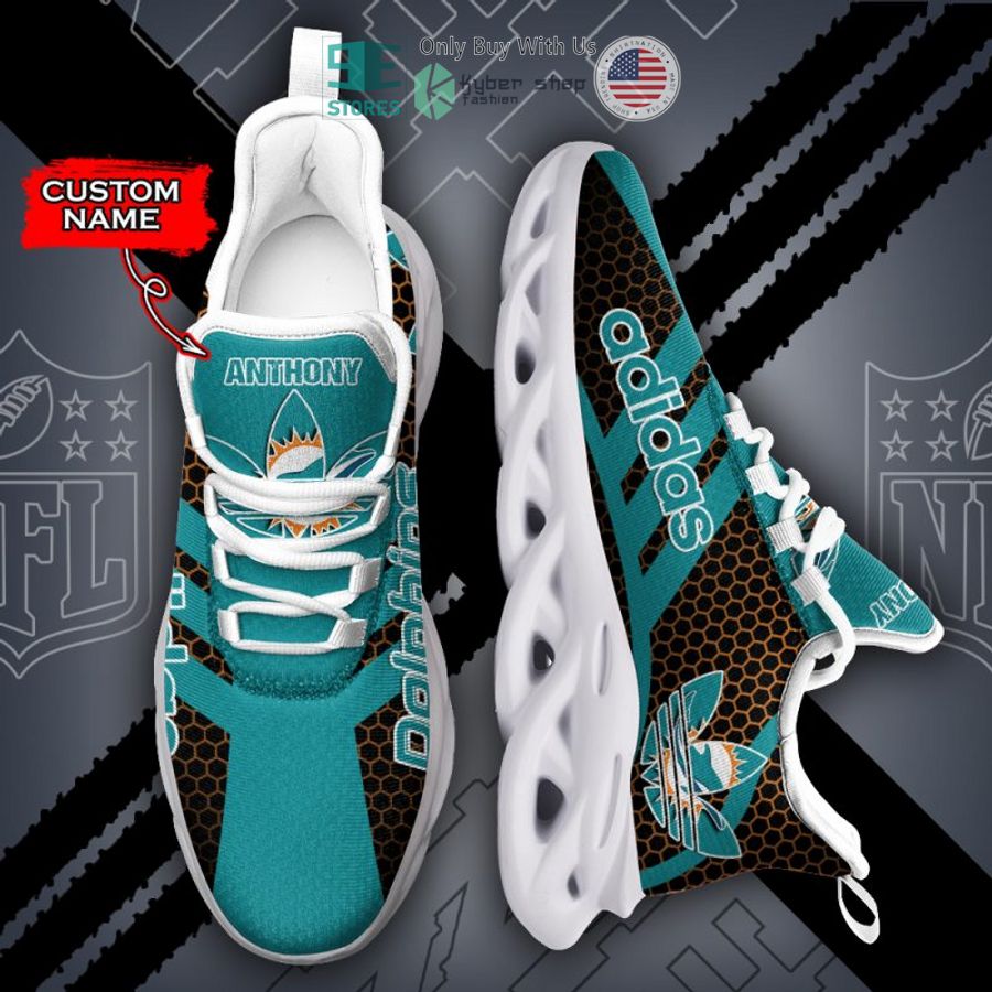personalized adidas miami dolphins max soul shoes 2 86323