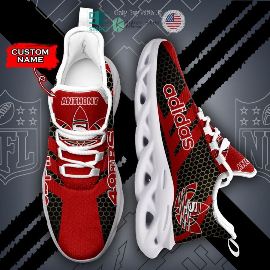 personalized adidas san francisco 49ers max soul shoes 2 33155
