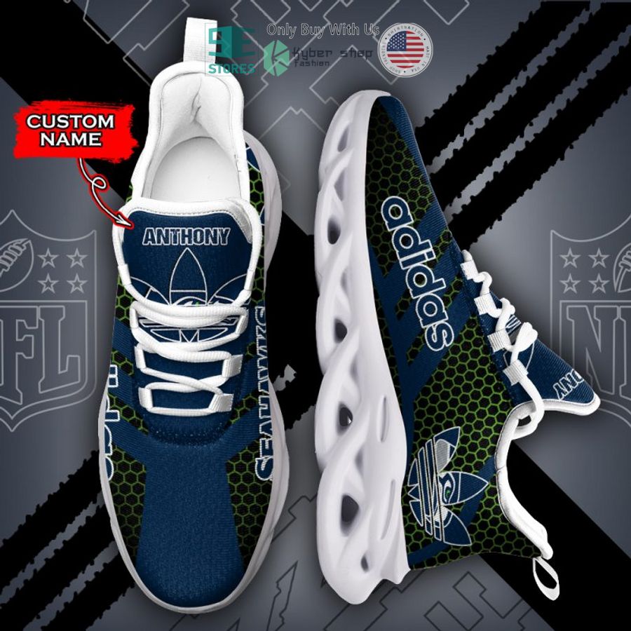 personalized adidas seattle seahawks max soul shoes 2 39829
