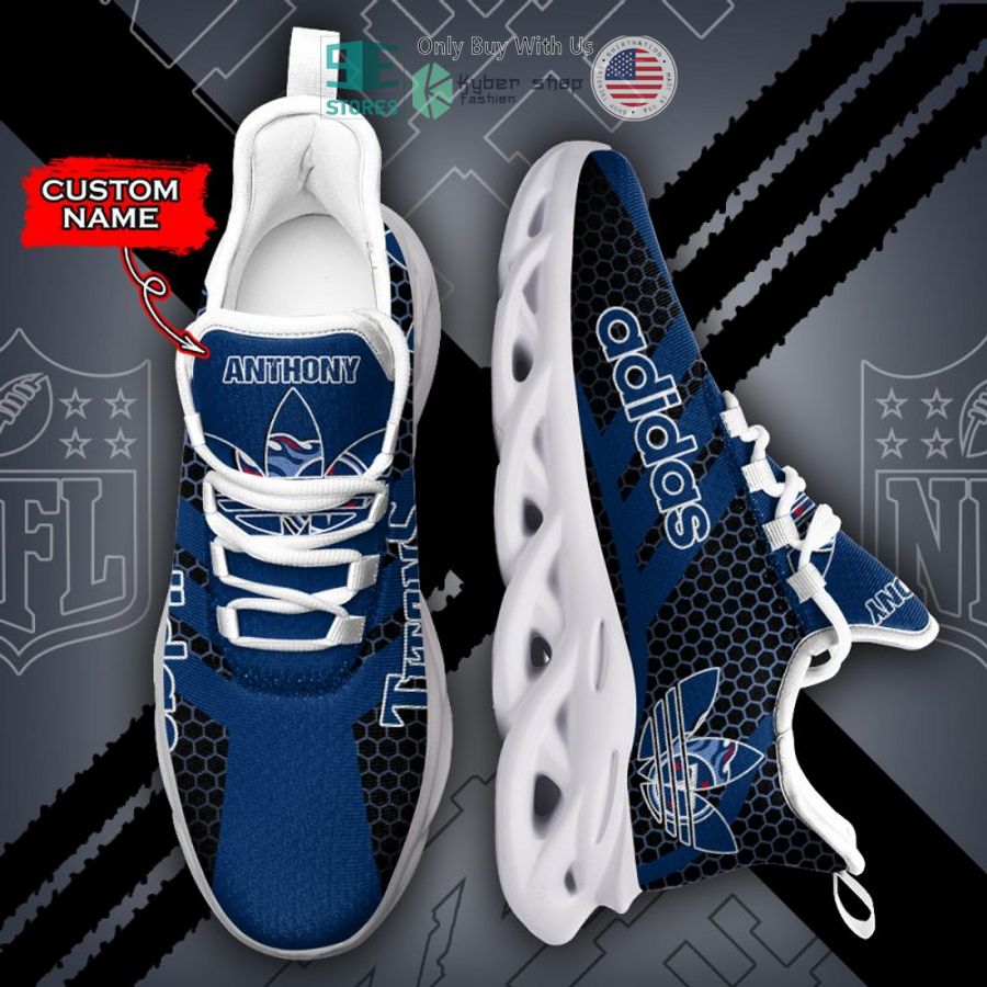 personalized adidas tennessee titans max soul shoes 2 95060