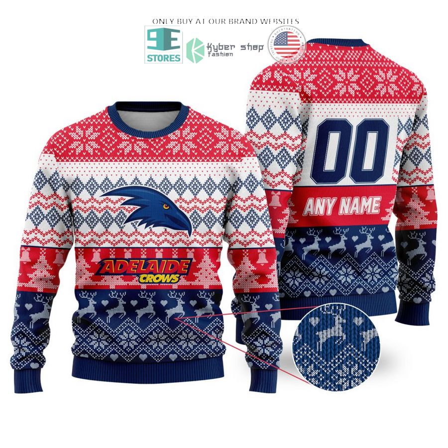 personalized afl adelaide crows christmas sweater sweatshirt 1 57159