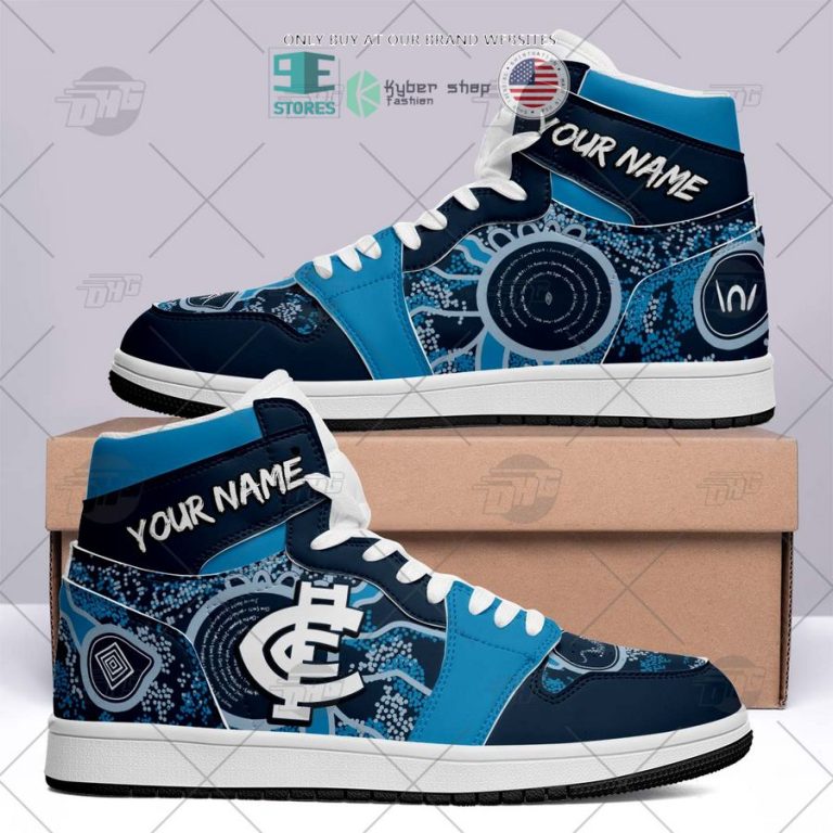 personalized afl carlton blues indigenous air jordan high top shoes 2 4315