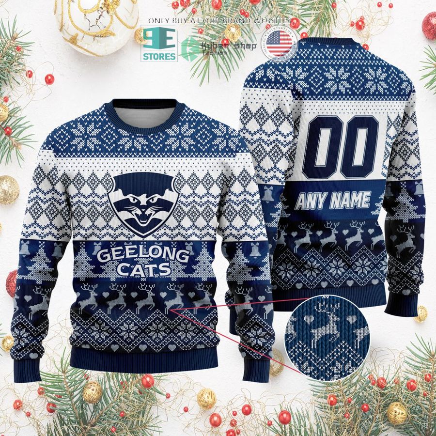 personalized afl geelong cats christmas sweater sweatshirt 2 28821