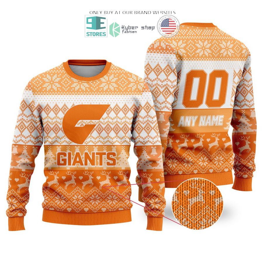 personalized afl greater western sydney giants christmas sweater sweatshirt 1 68185