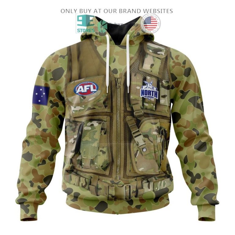 personalized afl north melbourne football club special military camo 3d shirt hoodie 1 28285