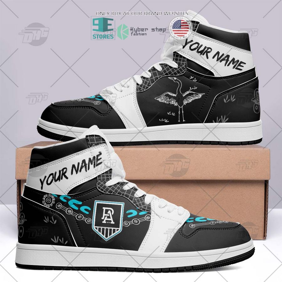 personalized afl port adelaide indigenous air jordan high top shoes 2 31389