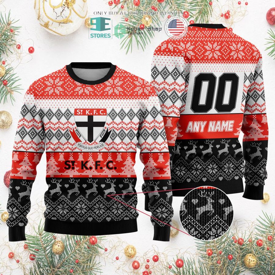 personalized afl st kilda football club christmas sweater sweatshirt 2 79325