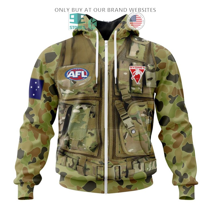 personalized afl sydney swans special military camo 3d shirt hoodie 2 91004
