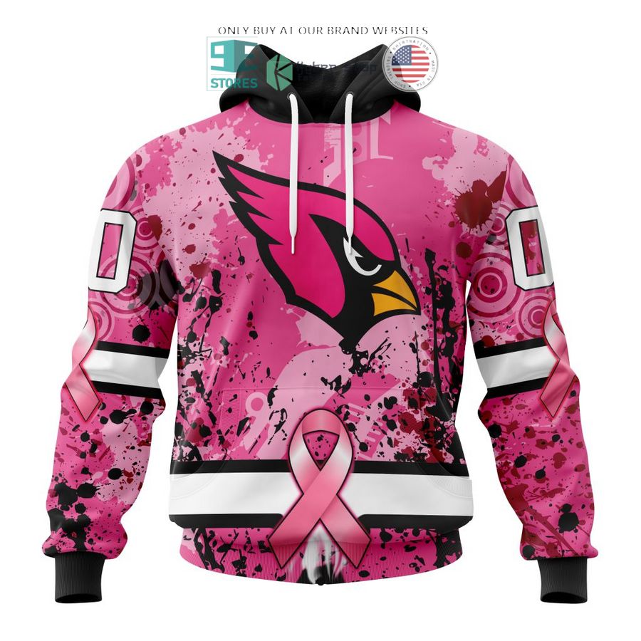 personalized arizona cardinals breast cancer awareness 3d shirt hoodie 1 68947