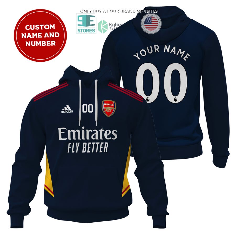 personalized arsenal emirates fly better dark blue 3d shirt hoodie 1 79847