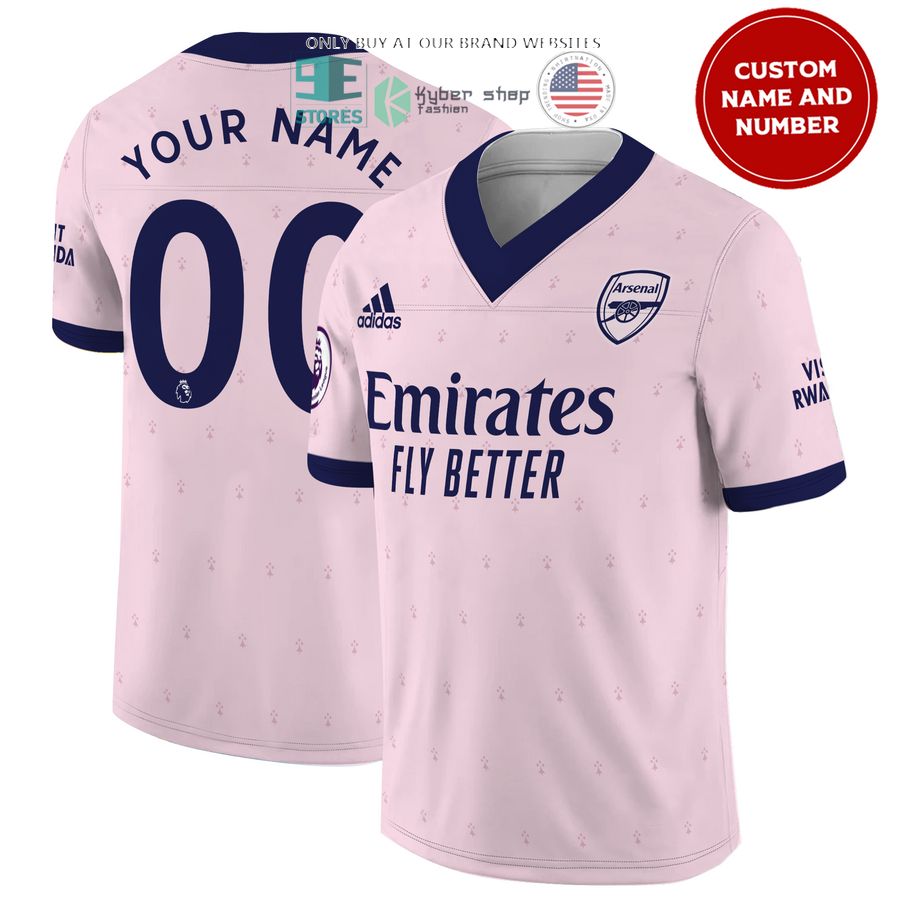 personalized arsenal emirates fly better pink football jersey 1 40677