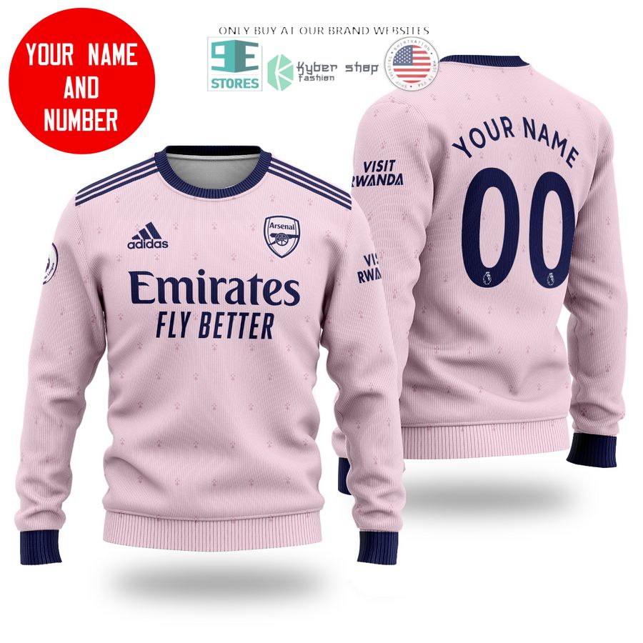 personalized arsenal emirates fly better pink sweater sweatshirt 1 15990