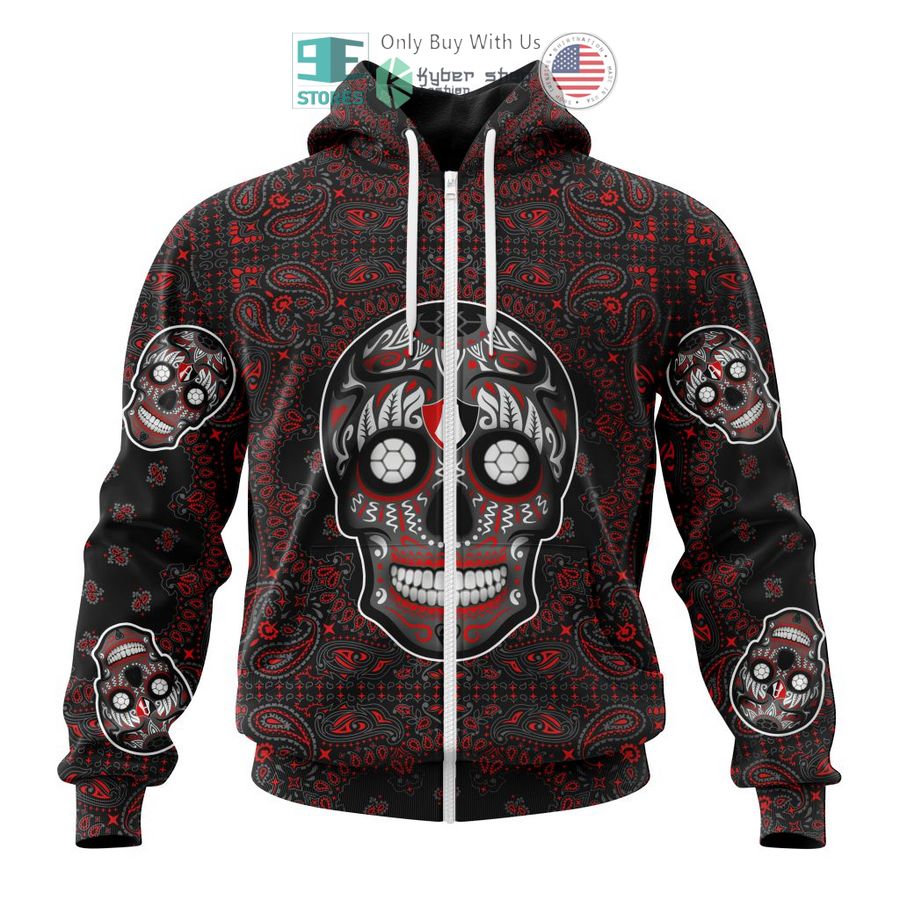 personalized atlas fc sugar skull dia de muertos 3d shirt hoodie 2 61313