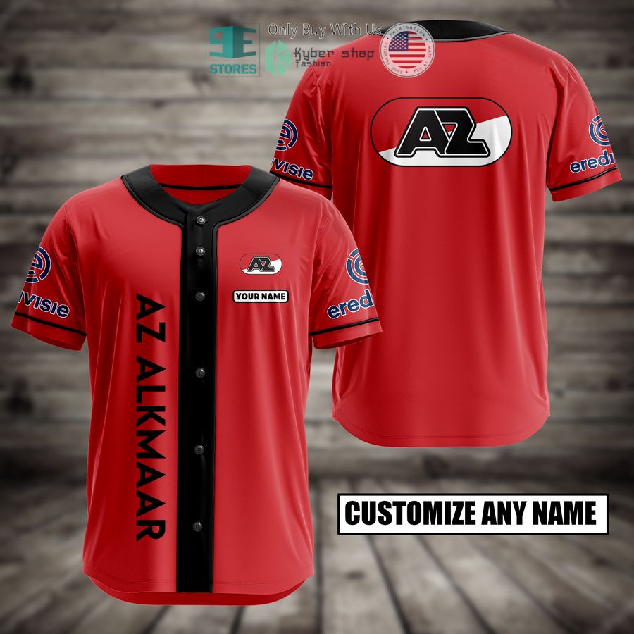 personalized az alkmaar custom baseball jersey 1 45956