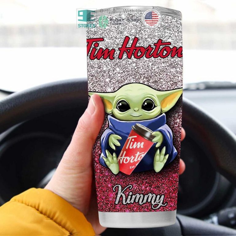 personalized baby yoda tim hortons tumbler 1 52910