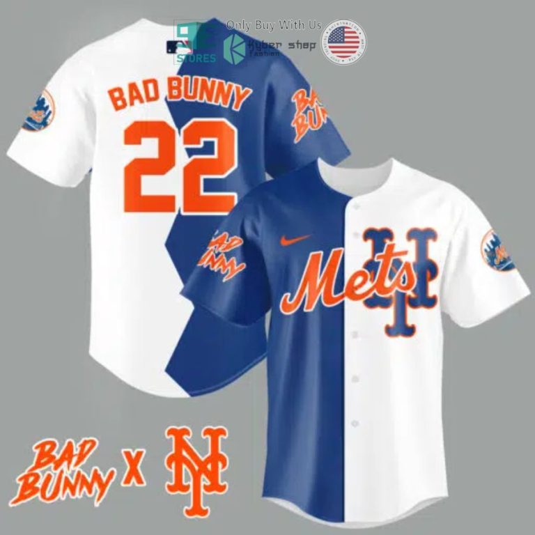 personalized bad bunny x mlb team baseball jersey 3 12673