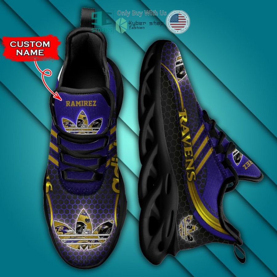personalized baltimore ravens adidas max soul shoes 1 41680