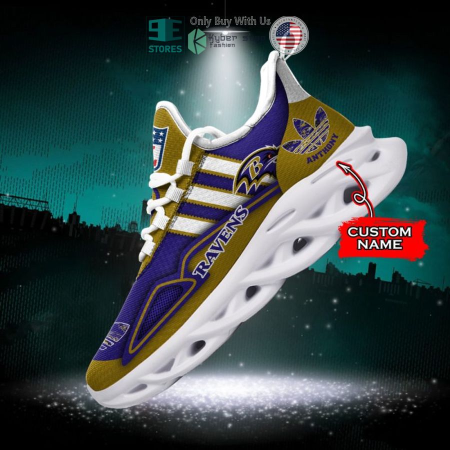 personalized baltimore ravens nfl adidas max soul shoes 1 69217