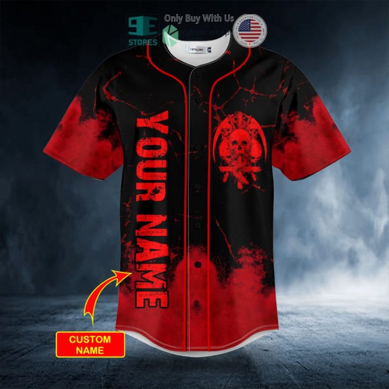 personalized bloody snake sword broken skull custom baseball jersey 3 3451