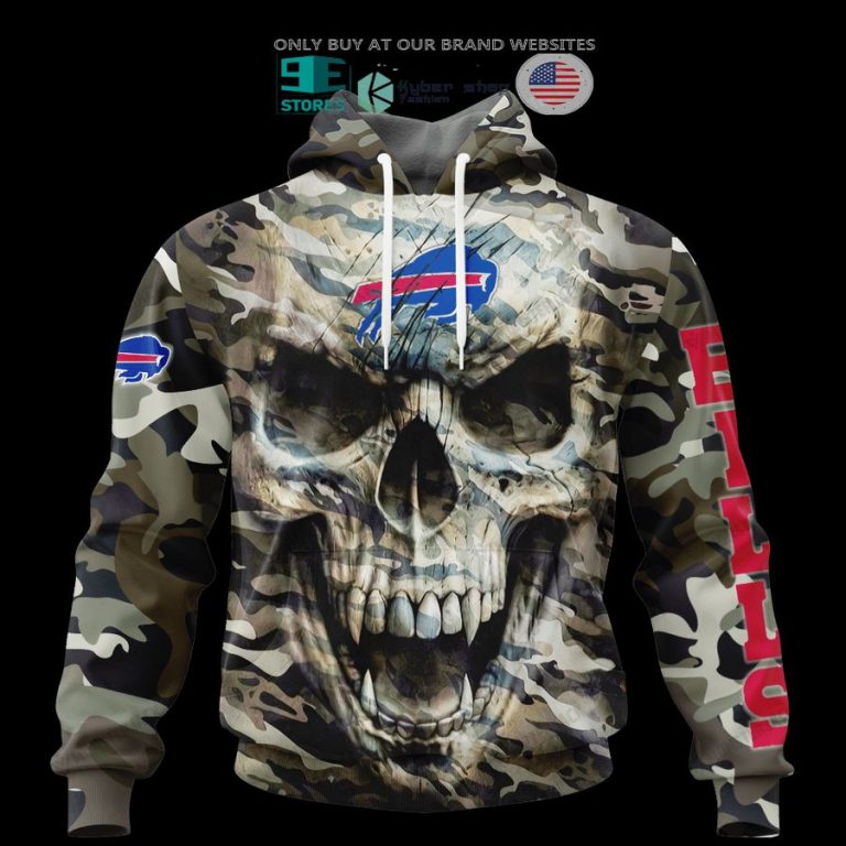 personalized buffalo bills skull camo 3d shirt hoodie 3 16973