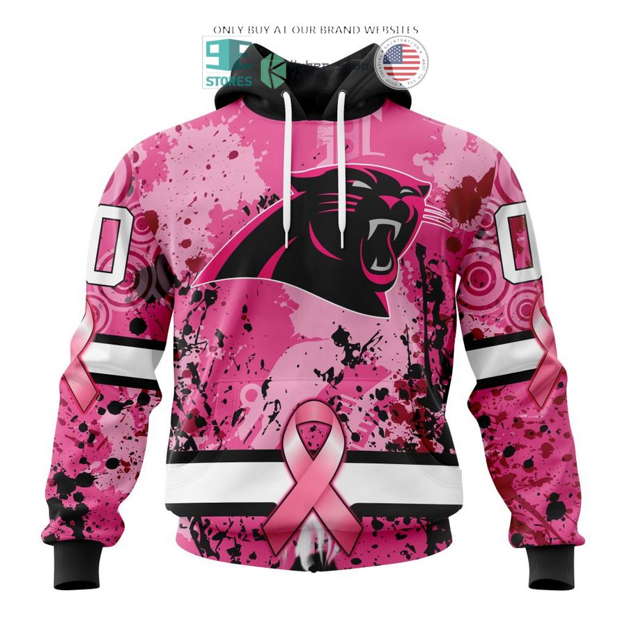 personalized carolina panthers breast cancer awareness 3d shirt hoodie 1 37501