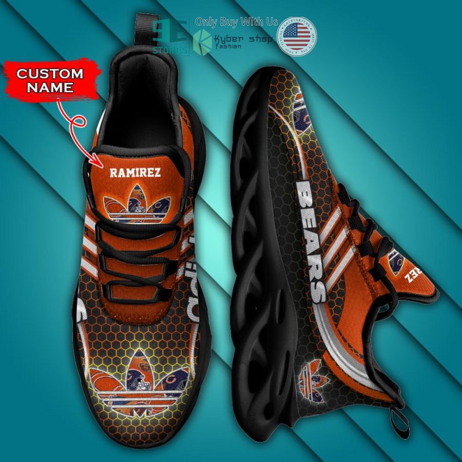 personalized chicago bears adidas max soul shoes 1 97156