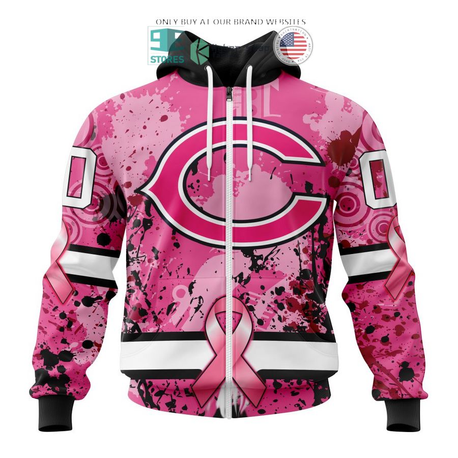 personalized chicago bears breast cancer awareness 3d shirt hoodie 2 70160