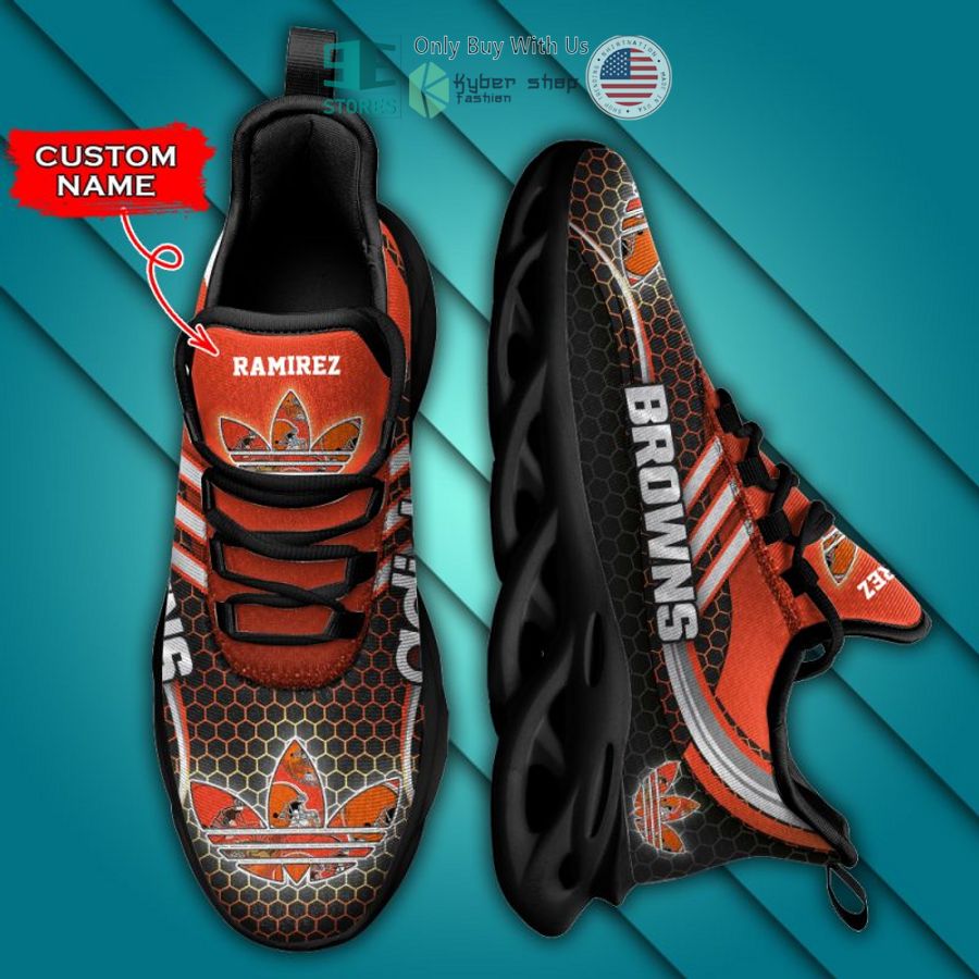 personalized cleveland browns adidas max soul shoes 1 27260