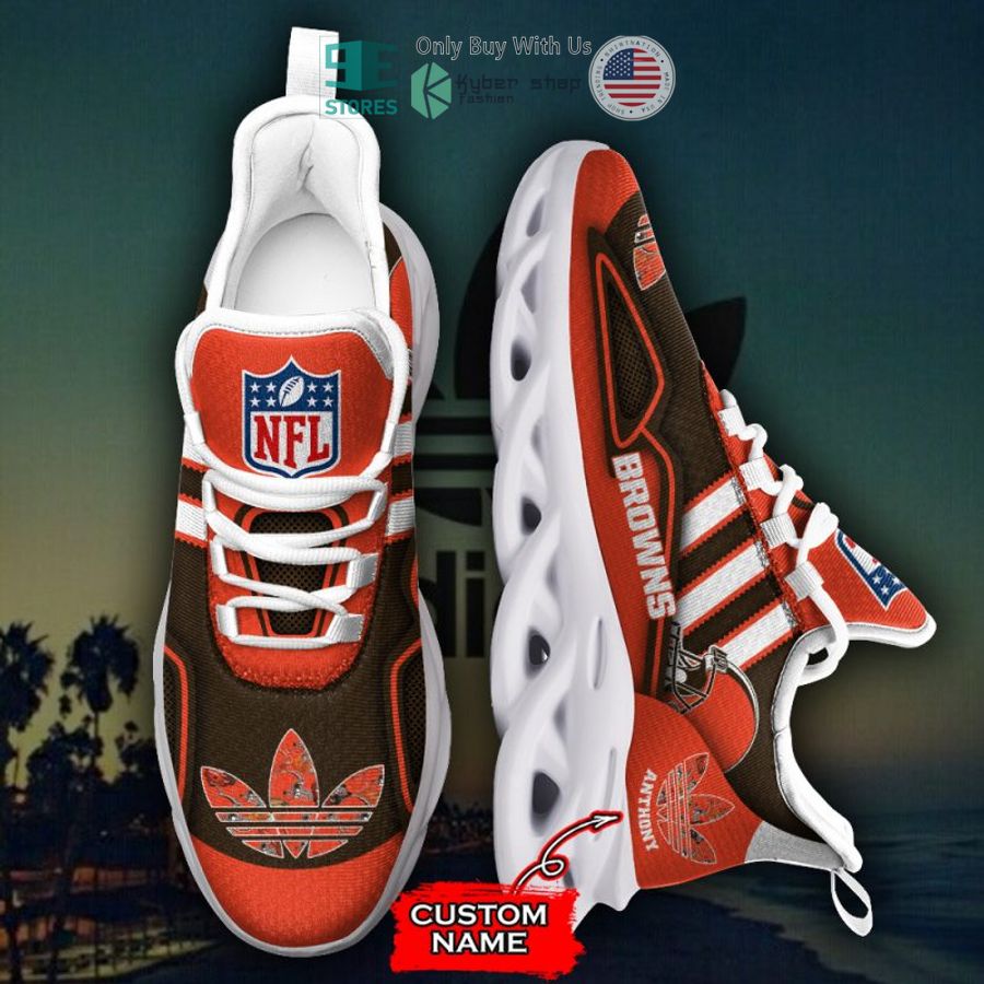 personalized cleveland browns nfl adidas max soul shoes 2 99701