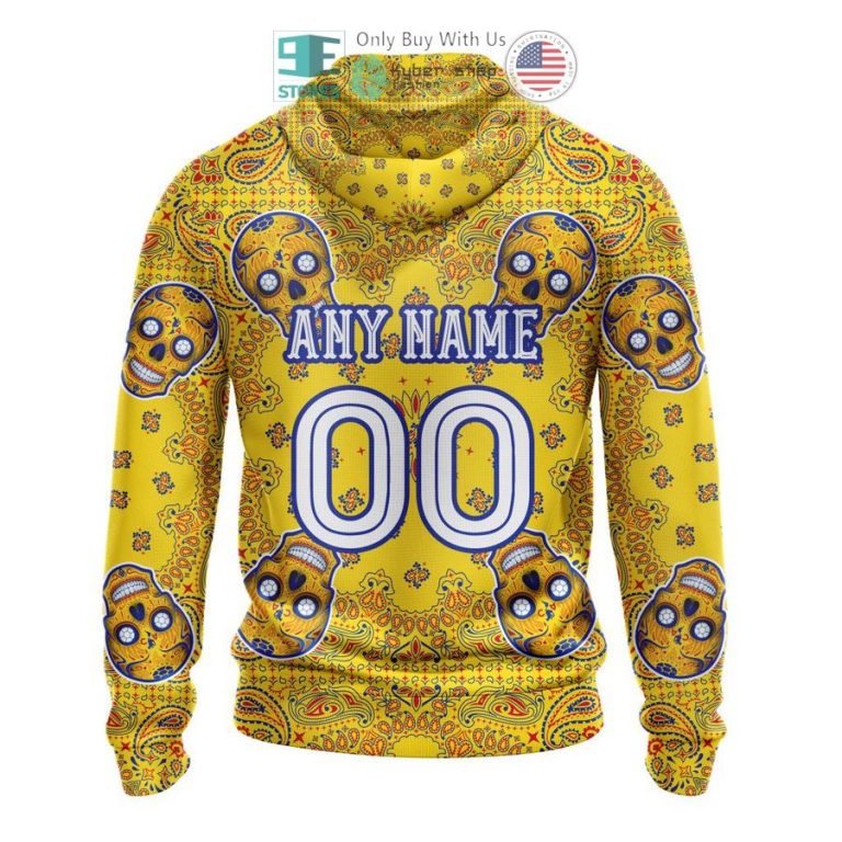 personalized club america sugar skull dia de muertos 3d shirt hoodie 3 30407