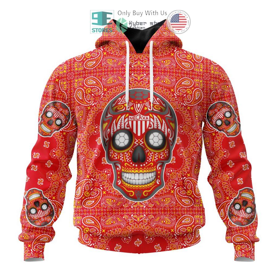 personalized club necaxa sugar skull dia de muertos 3d shirt hoodie 1 77415