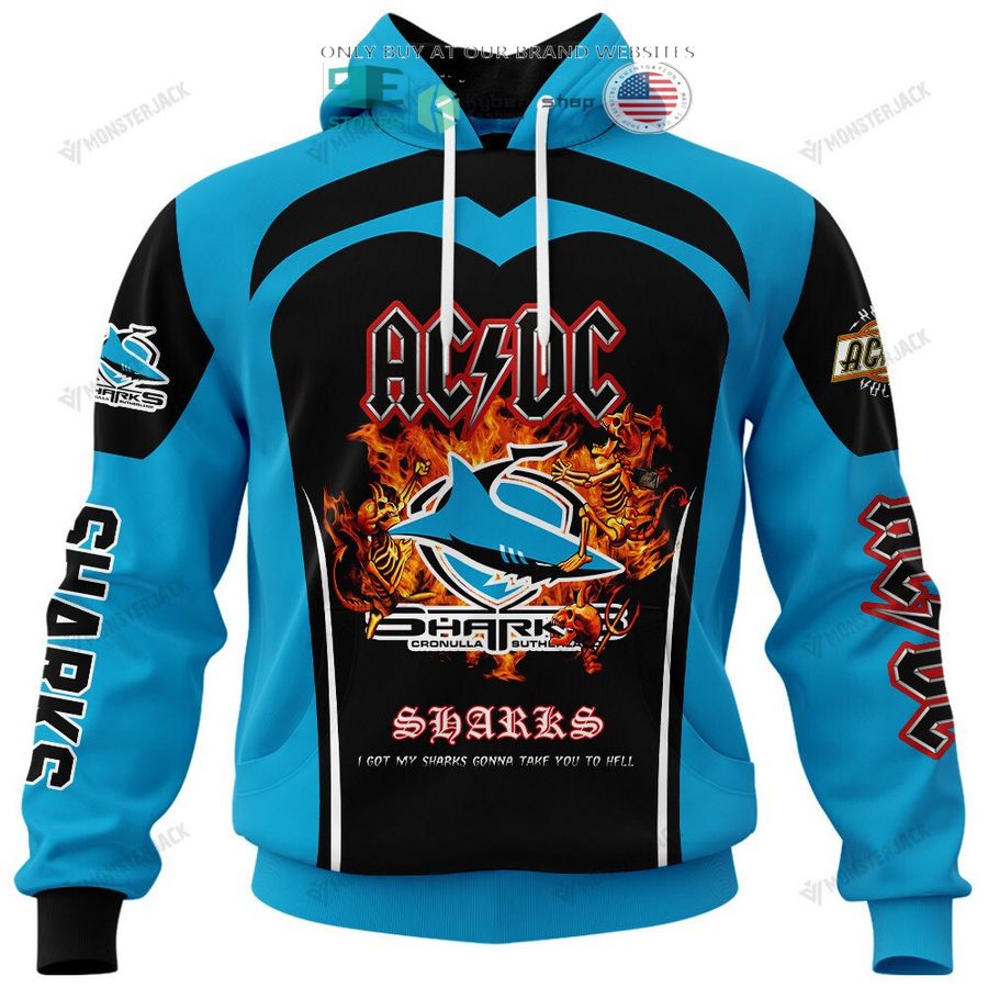 personalized cronulla sutherland sharks ac dc 3d shirt hoodie 1 98377