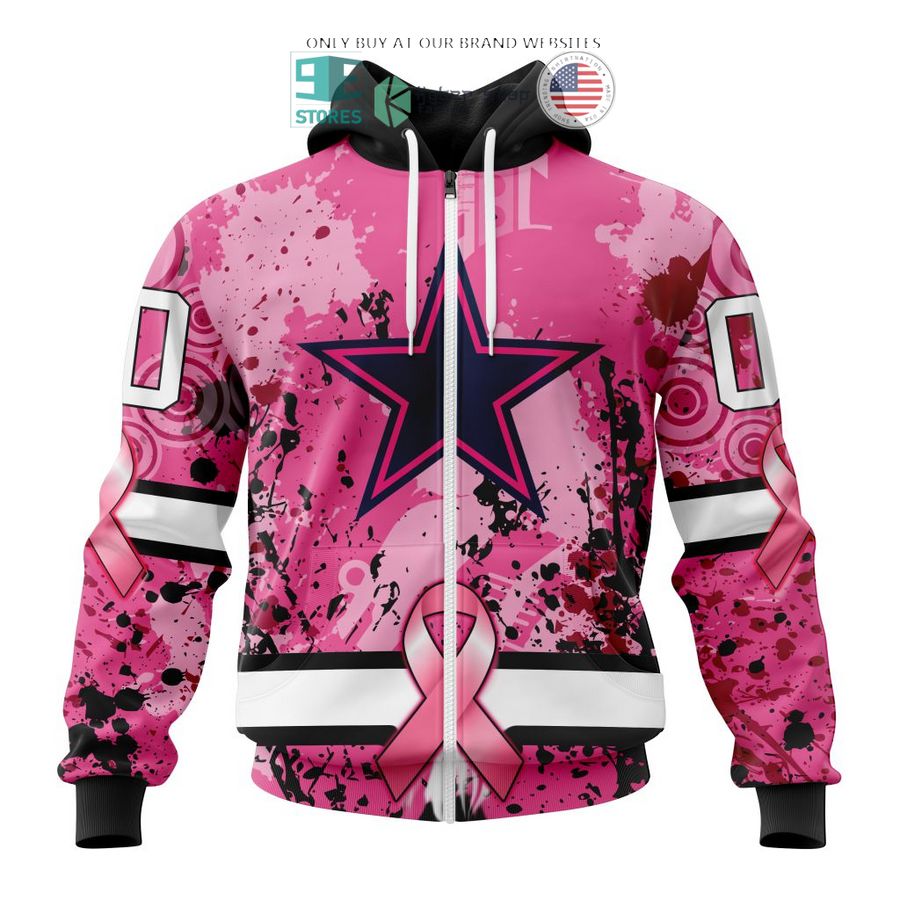 personalized dallas cowboysls breast cancer awareness 3d shirt hoodie 2 92560