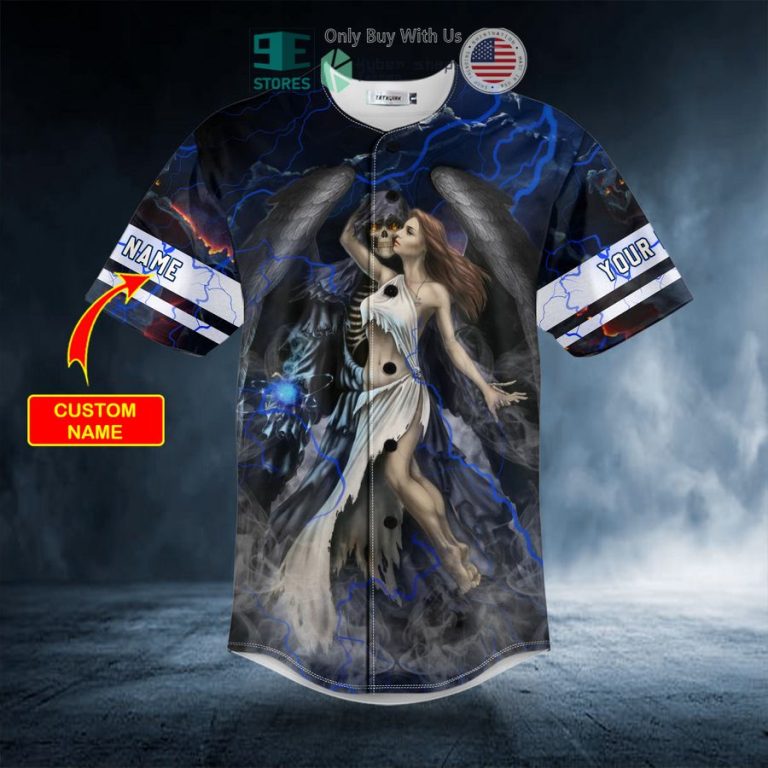 personalized death and the maiden fantasy skull custom baseball jersey 3 95025