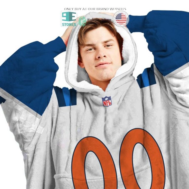 personalized denver broncos white blue sherpa hoodie blanket 3 8894