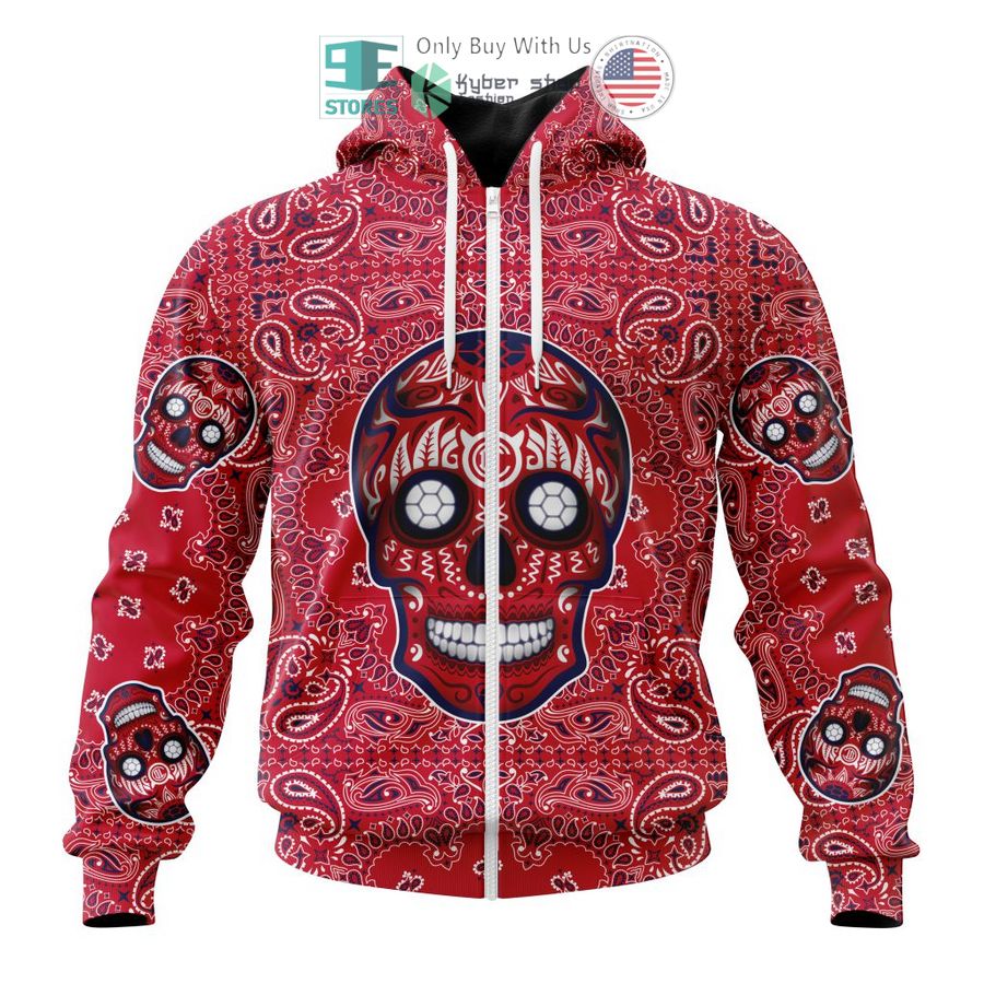 personalized deportivo toluca sugar skull dia de muertos 3d shirt hoodie 2 71611