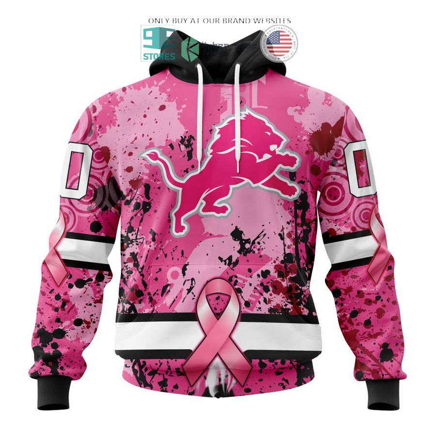 personalized detroit lions breast cancer awareness 3d shirt hoodie 1 910