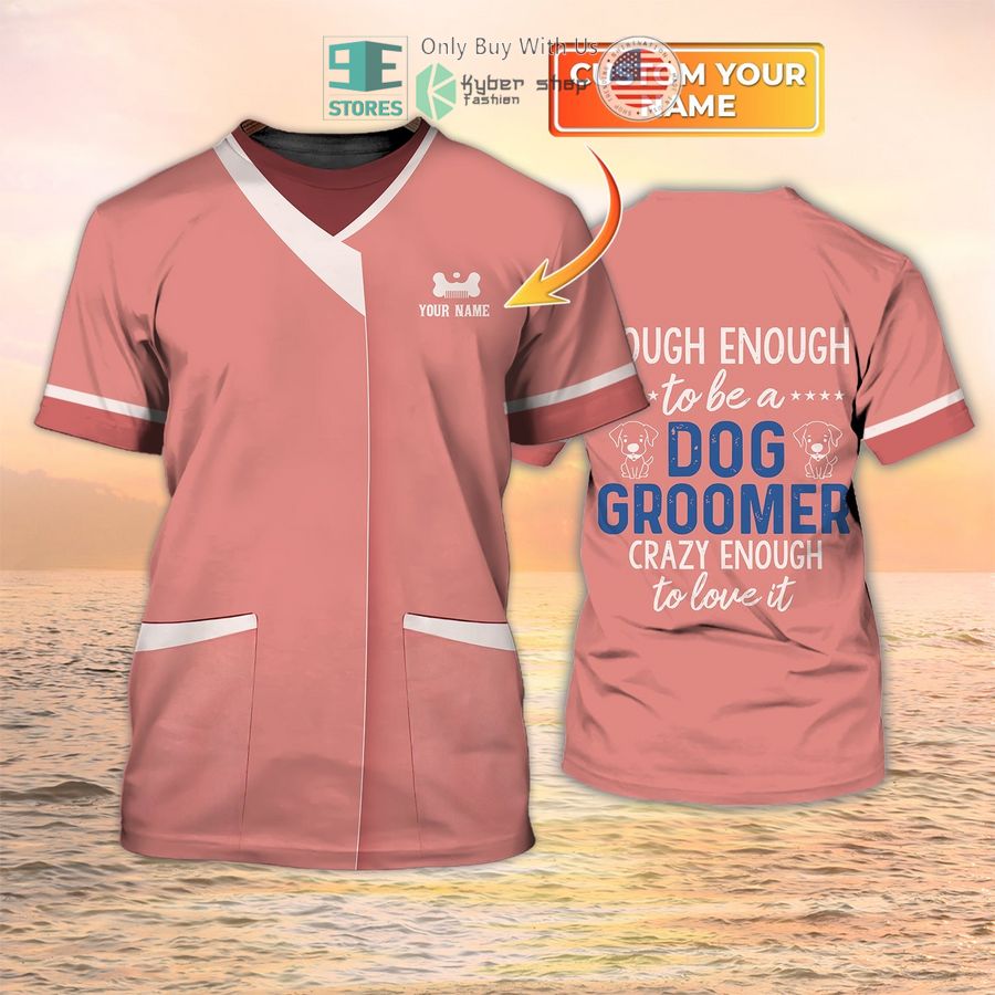 personalized dog groomer grooming salon uniform 3d shirt 1 66439
