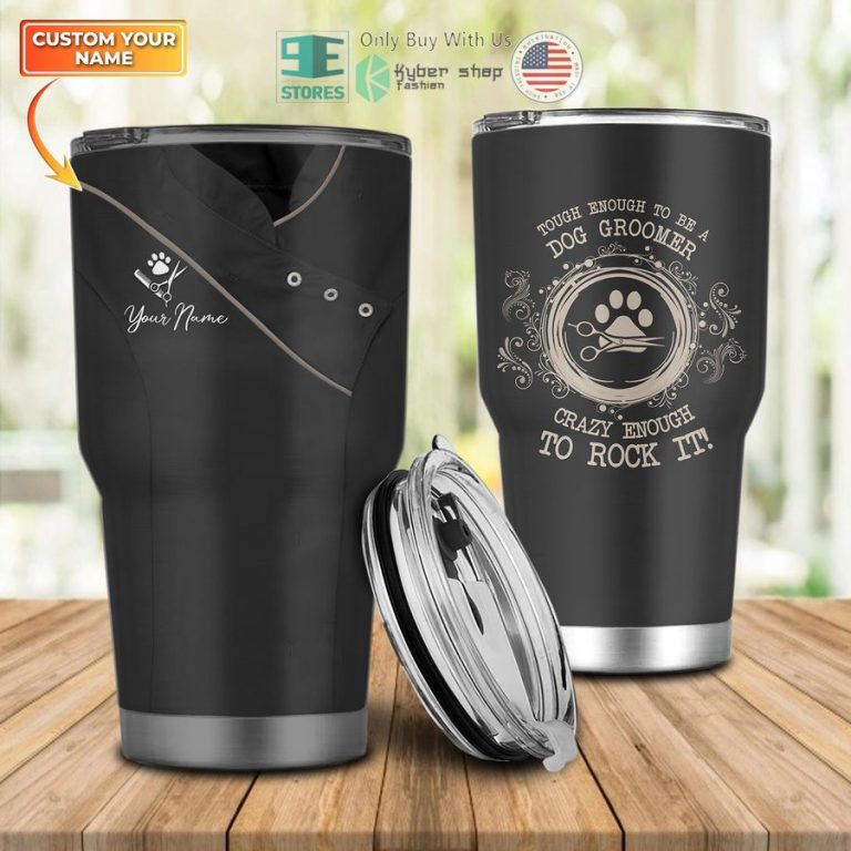 personalized dog groomer pet groomer uniform tumbler 1 7592