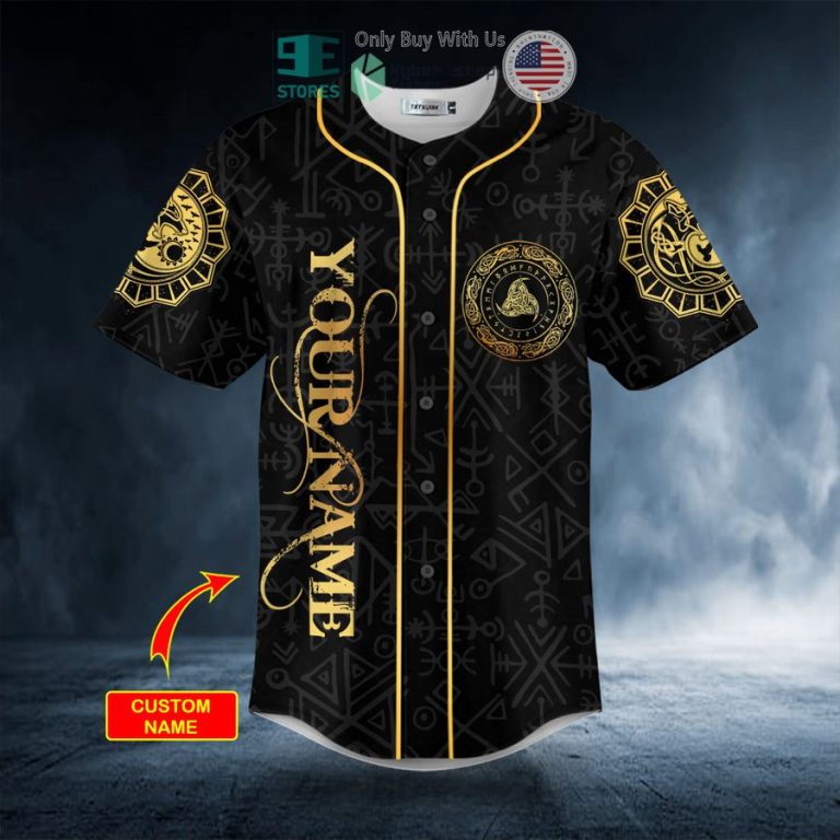 personalized dragons warriors axe viking tattoo custom baseball jersey 3 14600